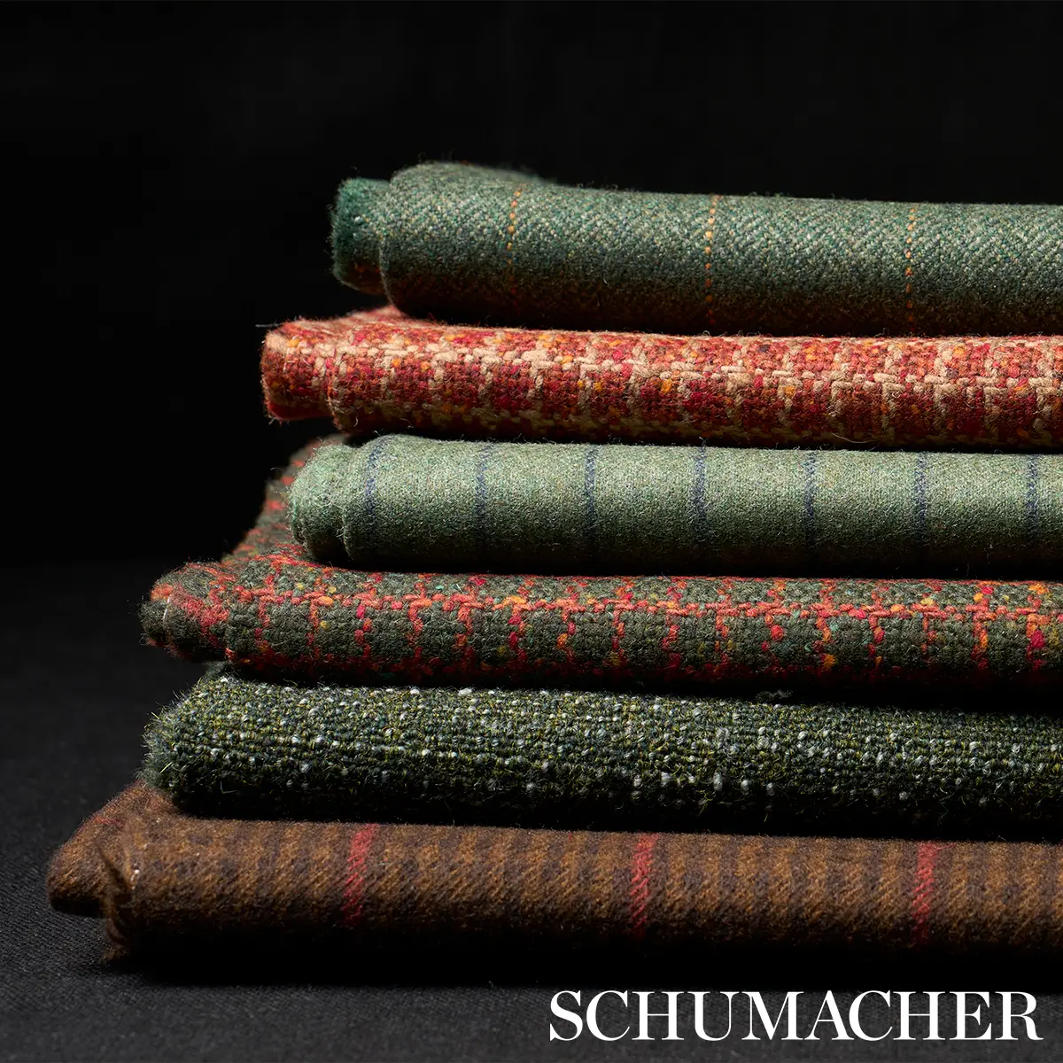 BOYD WOOL PINSTRIPE_ GREEN