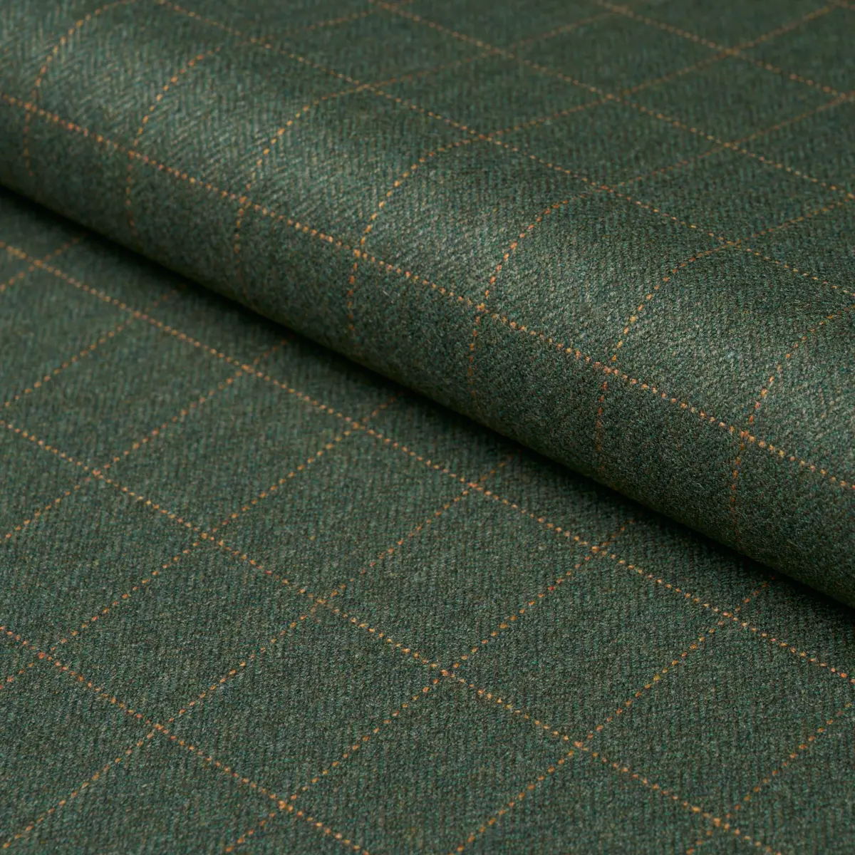 THOMPSON MERINO WINDOWPANE_ HUNTER GREEN