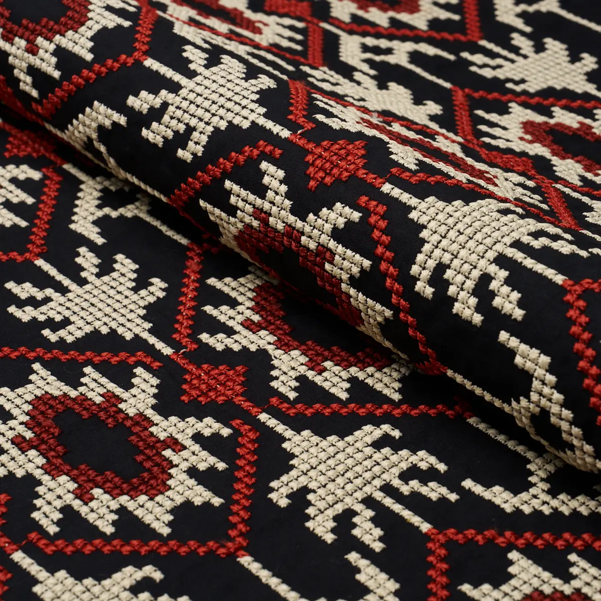 ANDEAN TRIBUTE EMBROIDERY_ RUBY MIDNIGHT SHADOWS
