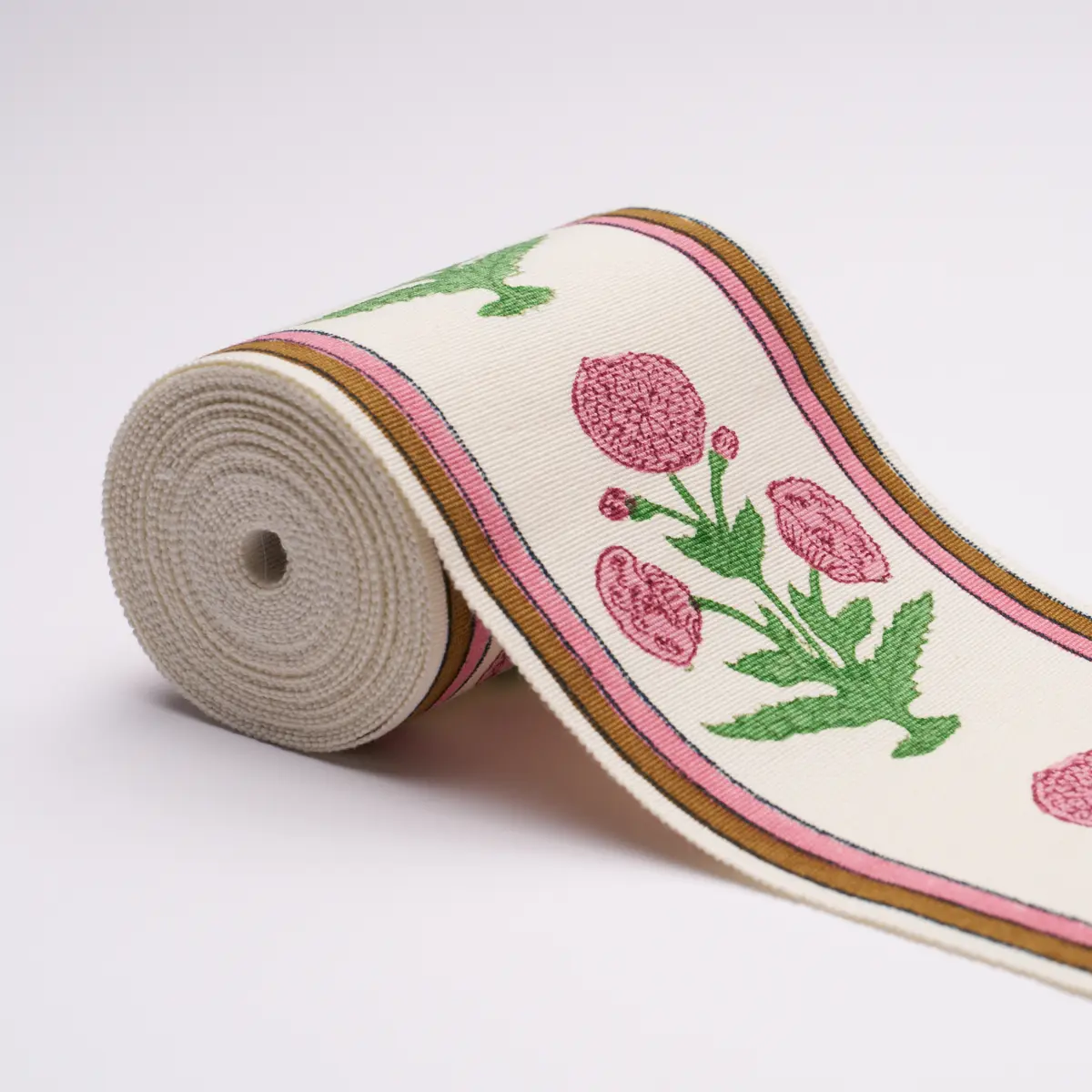 POPPY HAND BLOCK TRIM_ PINK