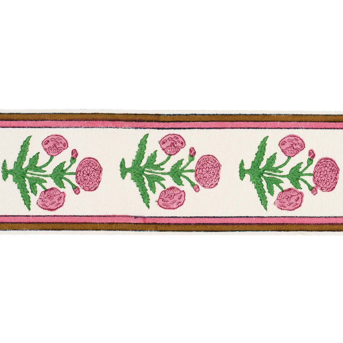POPPY HAND BLOCK TRIM_ PINK