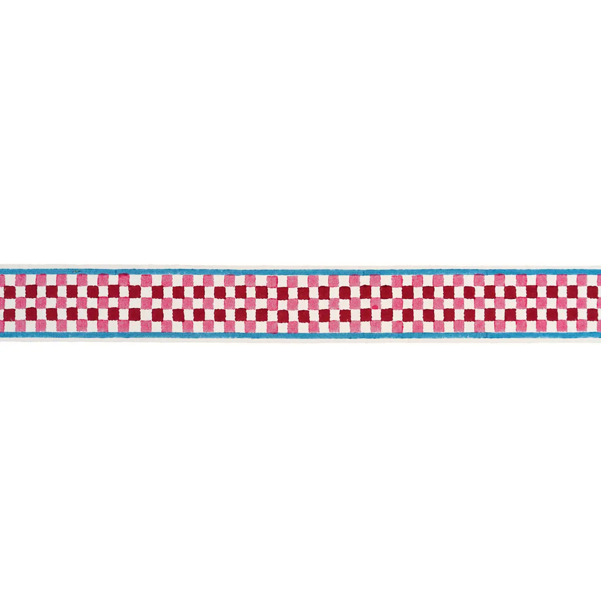 CHEQUER HAND BLOCK TRIM_ PINK
