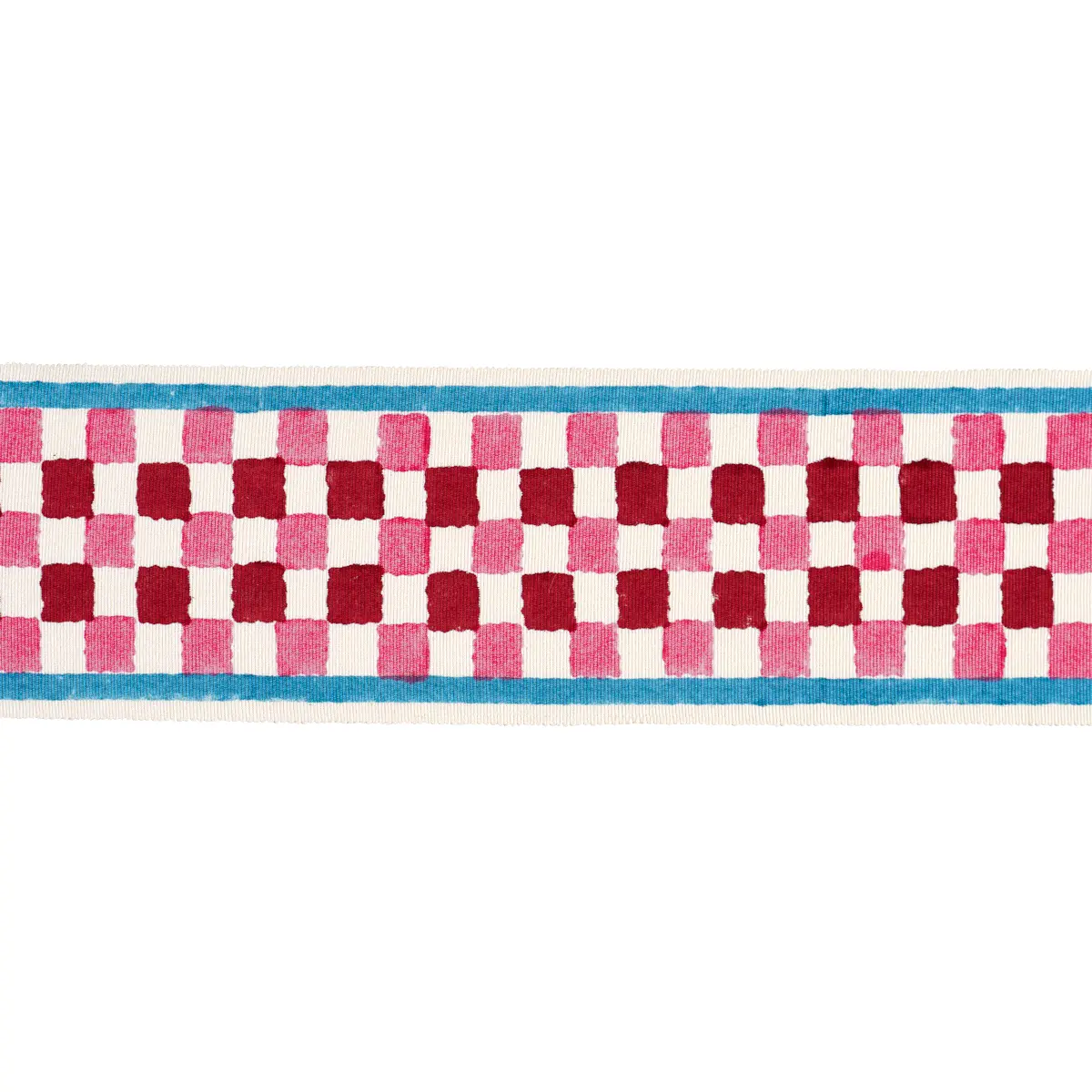 CHEQUER HAND BLOCK TRIM_ PINK