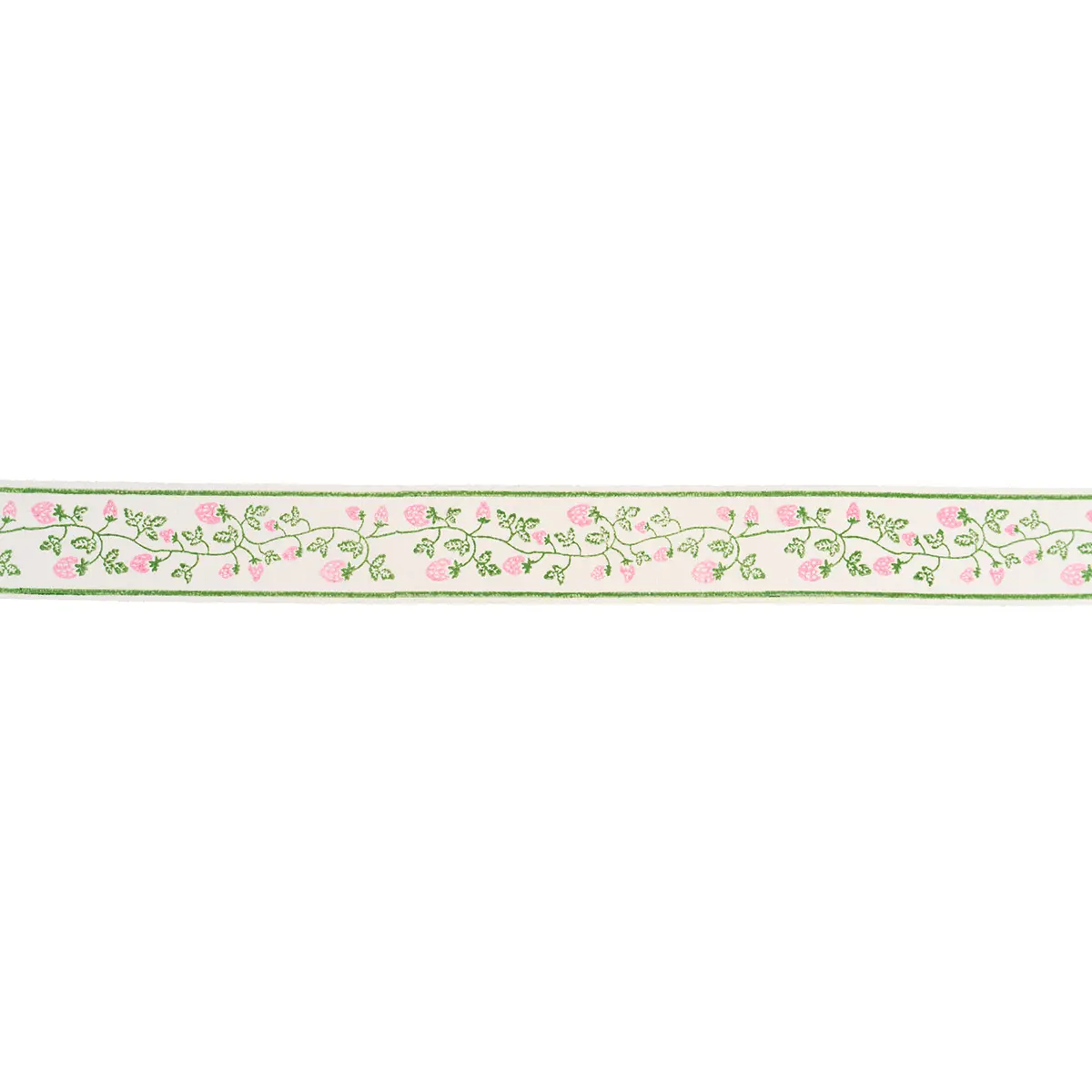 STRAWBERRY TRAIL HAND BLOCK TRIM_ GREEN