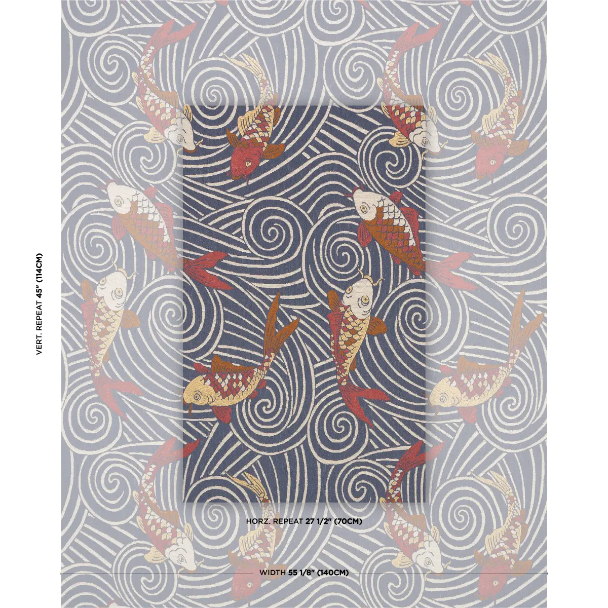 KOI FISH_ INDIGO