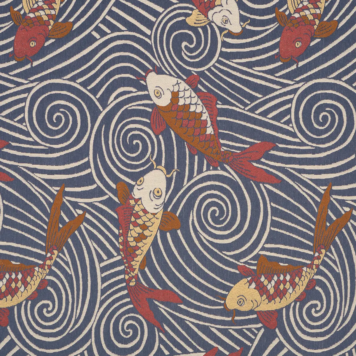KOI FISH_ INDIGO