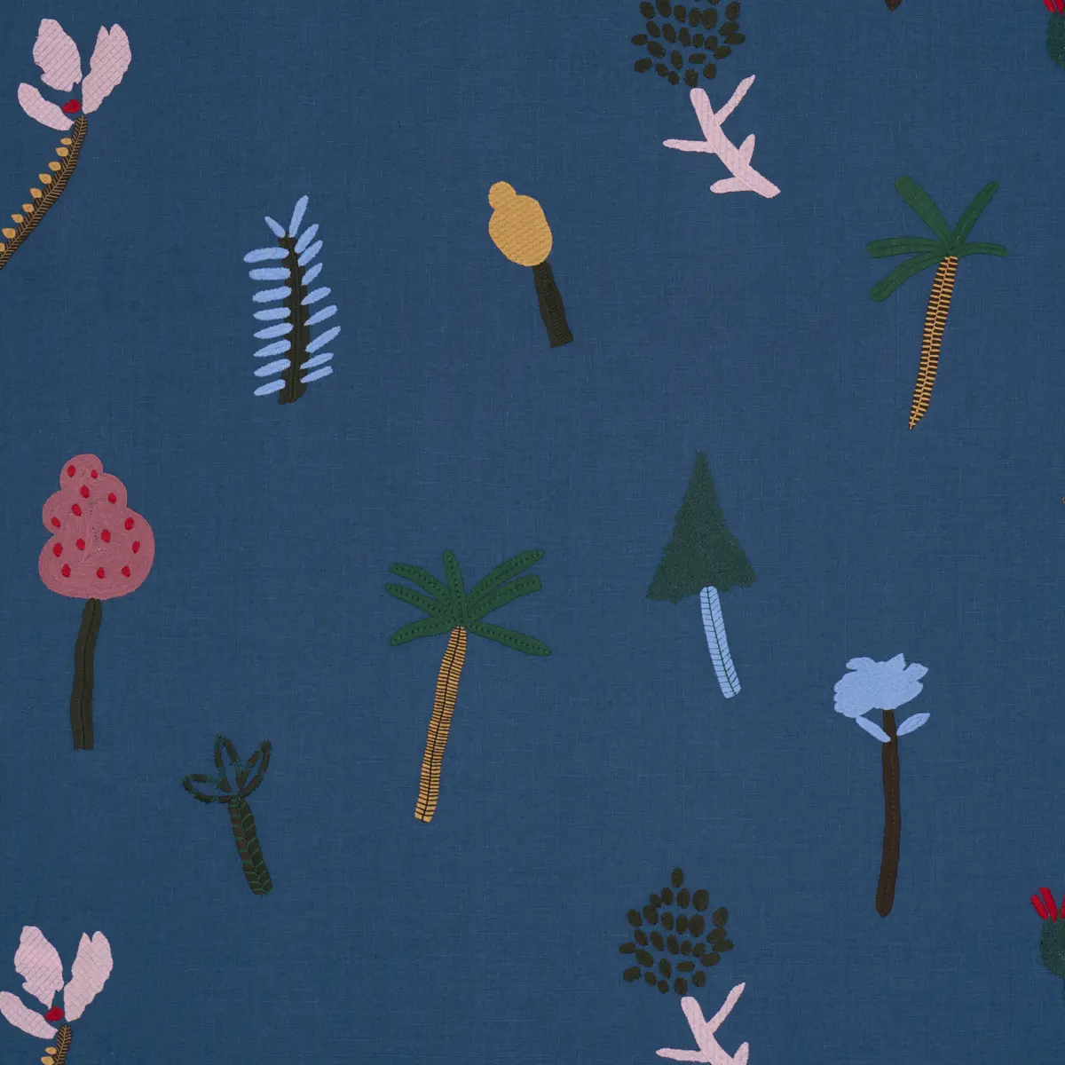 TROPICAL TREES_ BLUE