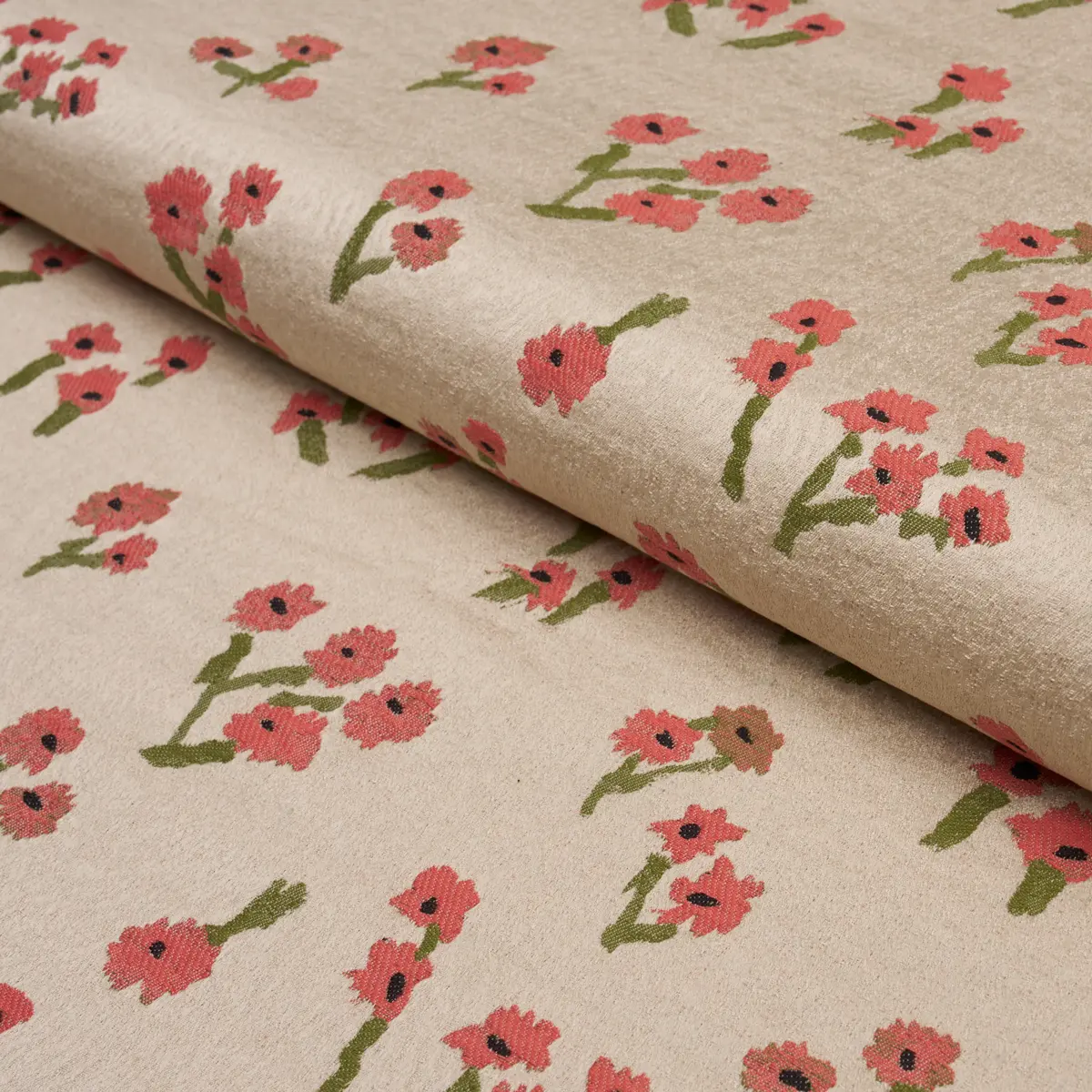 Rosie Posy Woven_ RED