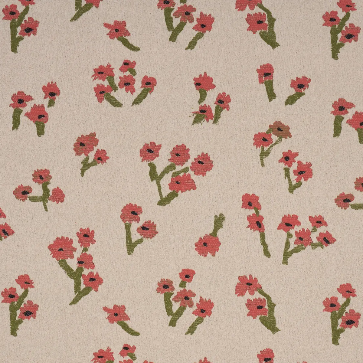 Rosie Posy Woven_ RED