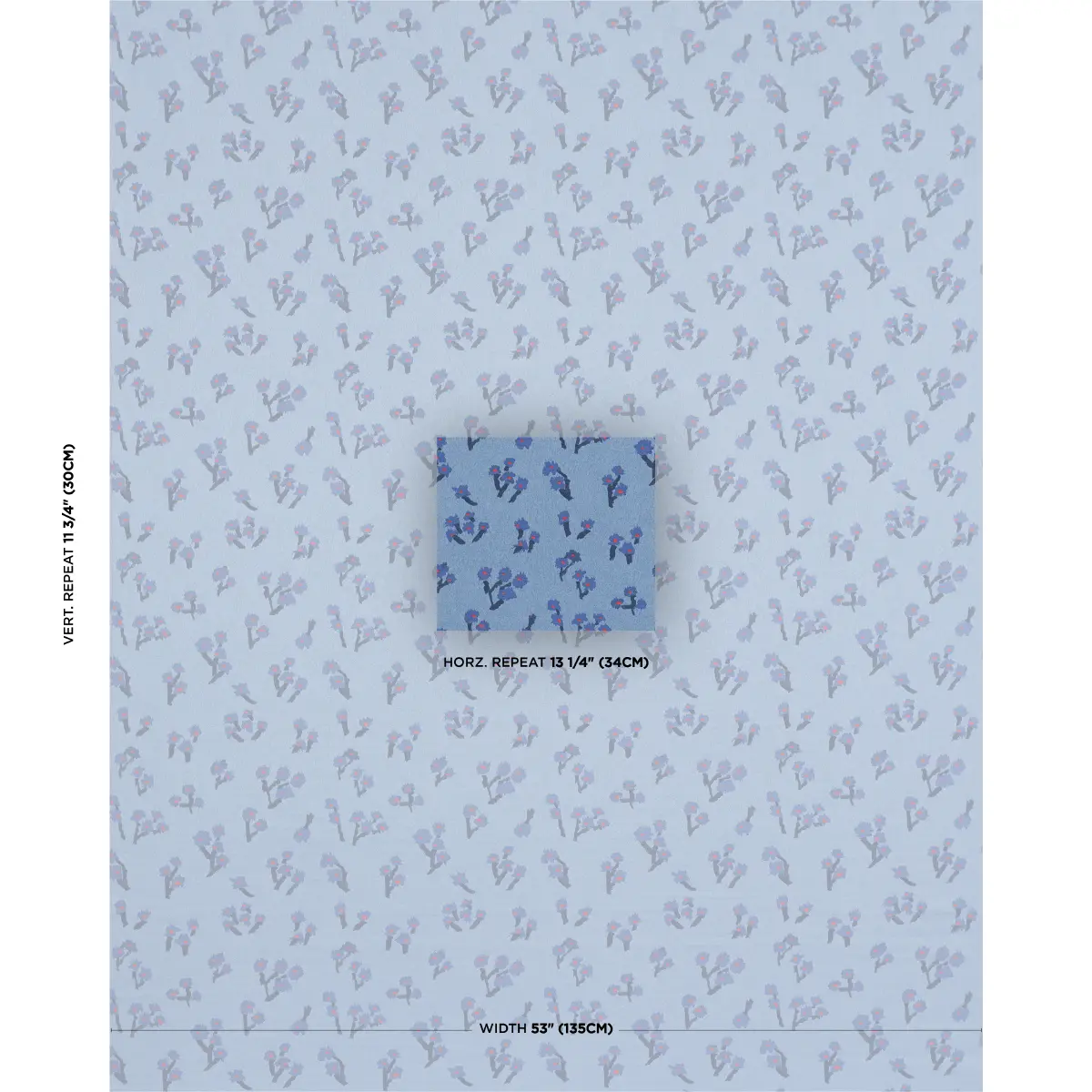 Rosie Posy Woven_ BLUE