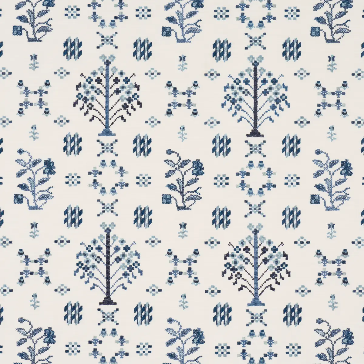 FAIRVIEW CROSS STITCH EMBROIDERY_ INDIGO