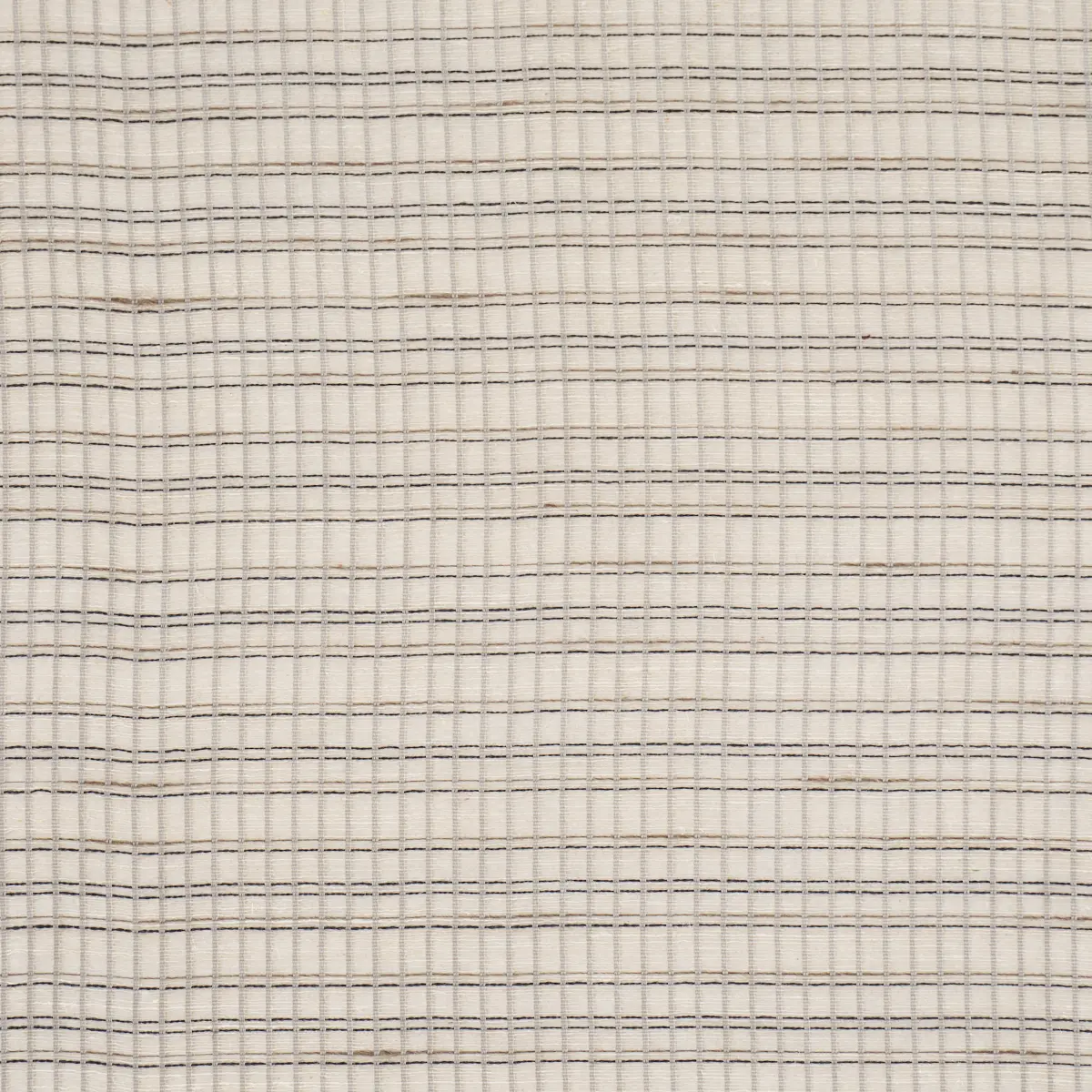 PAYTON LINEN SHEER GRID_ BLACK & WHITE