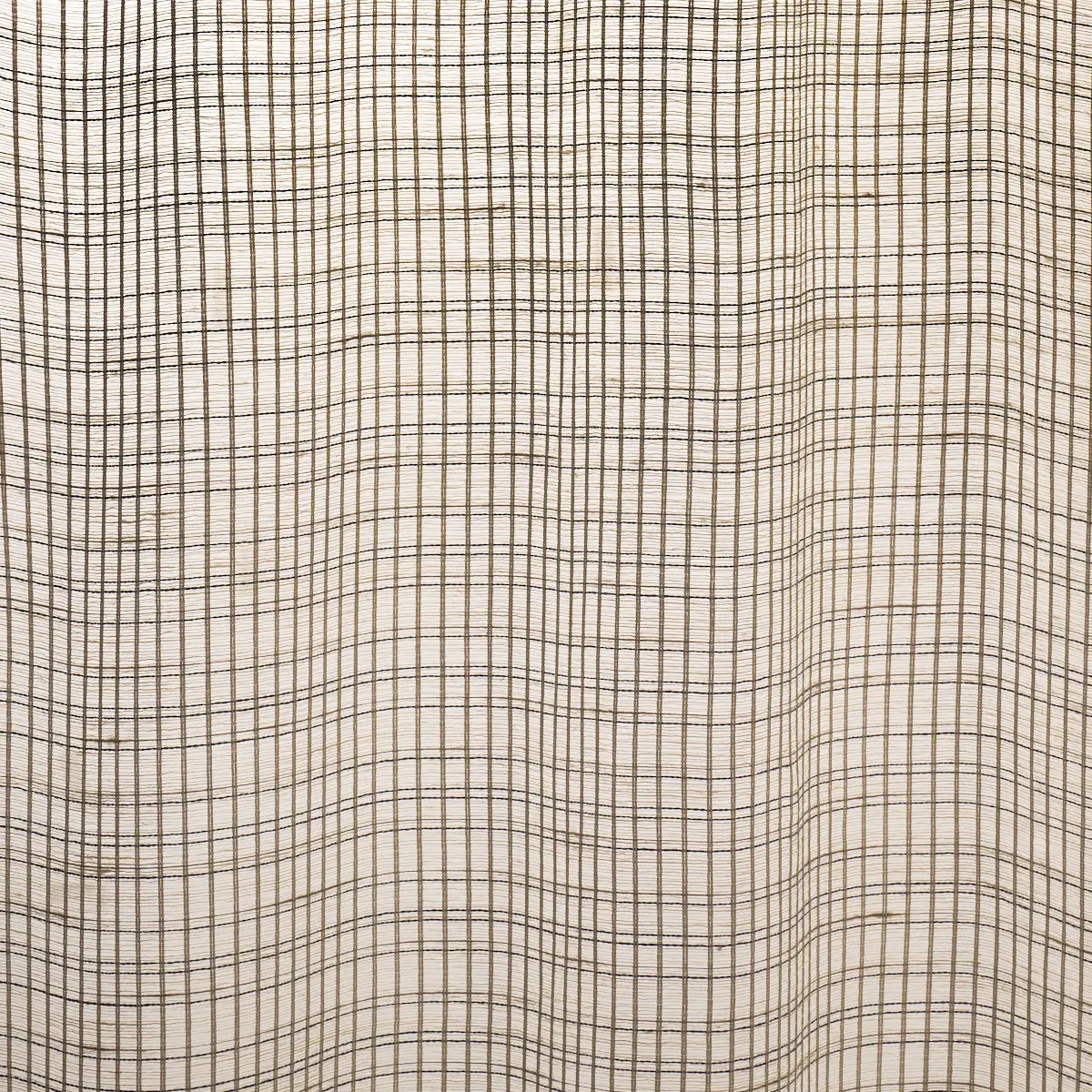 PAYTON LINEN SHEER GRID_ BLACK & WHITE