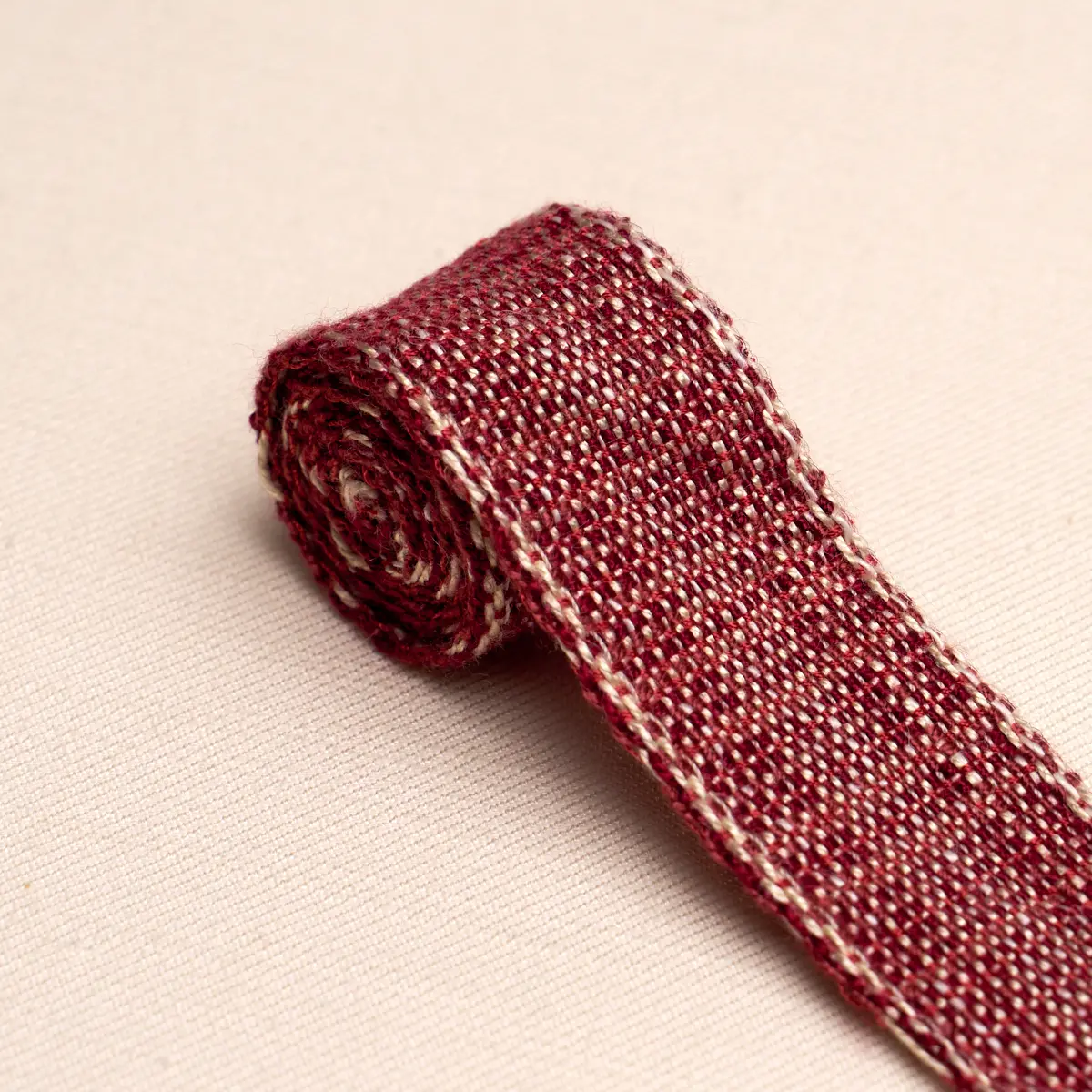 TWEED TAPE NARROW_ RED