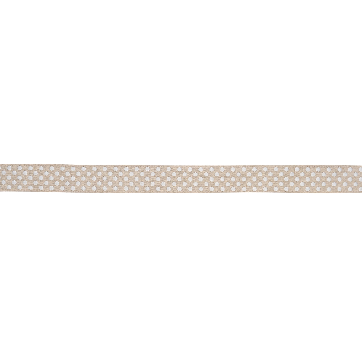 DOTTED EMBROIDERED TAPE_ NATURAL