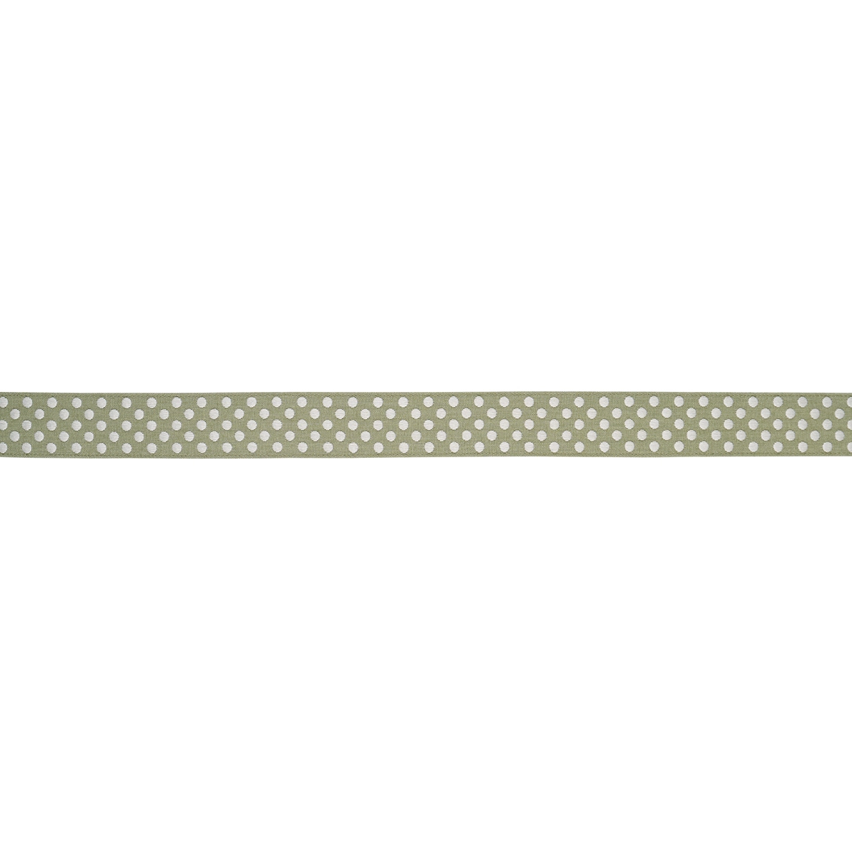 DOTTED EMBROIDERED TAPE_ SAGE