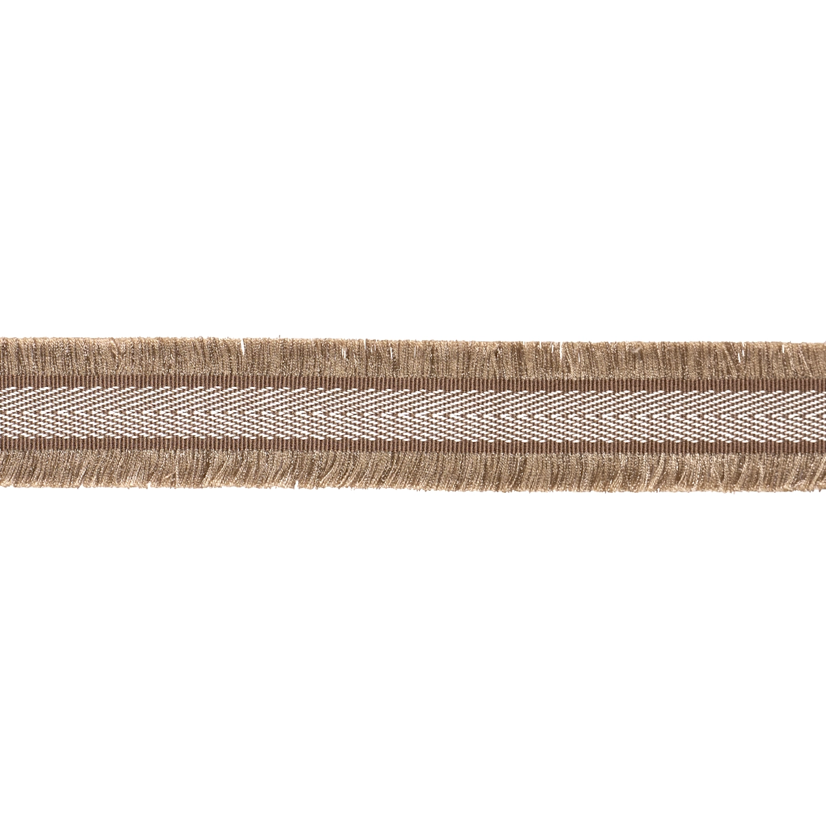 FELICITY FRINGE TRIM_ BROWN