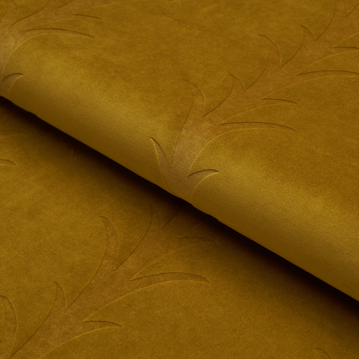 ACANTHUS STRIPE VELVET_ OLIVE