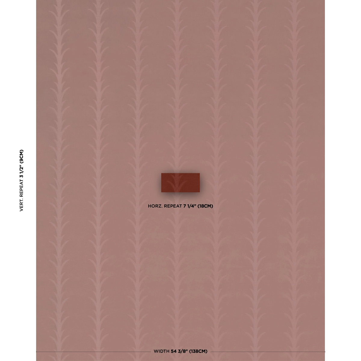 ACANTHUS STRIPE VELVET_ TERRACOTTA