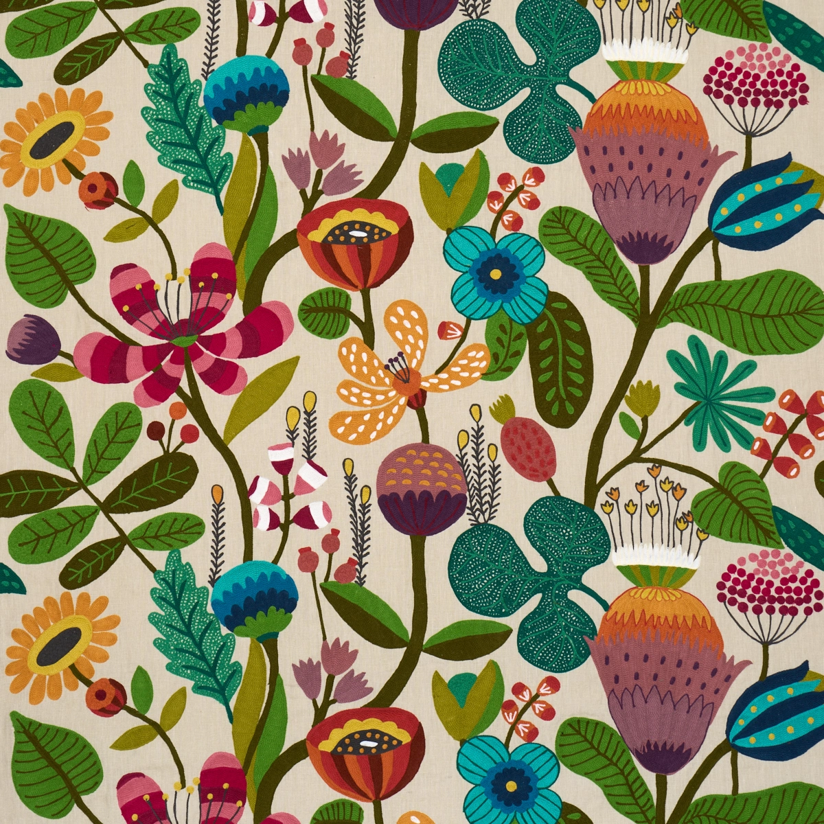 MODERN BOTANICAL EMBROIDERY_ PARADISE