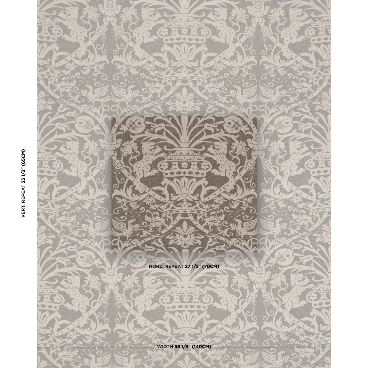 DOUGAL DAMASK_ SMOKE
