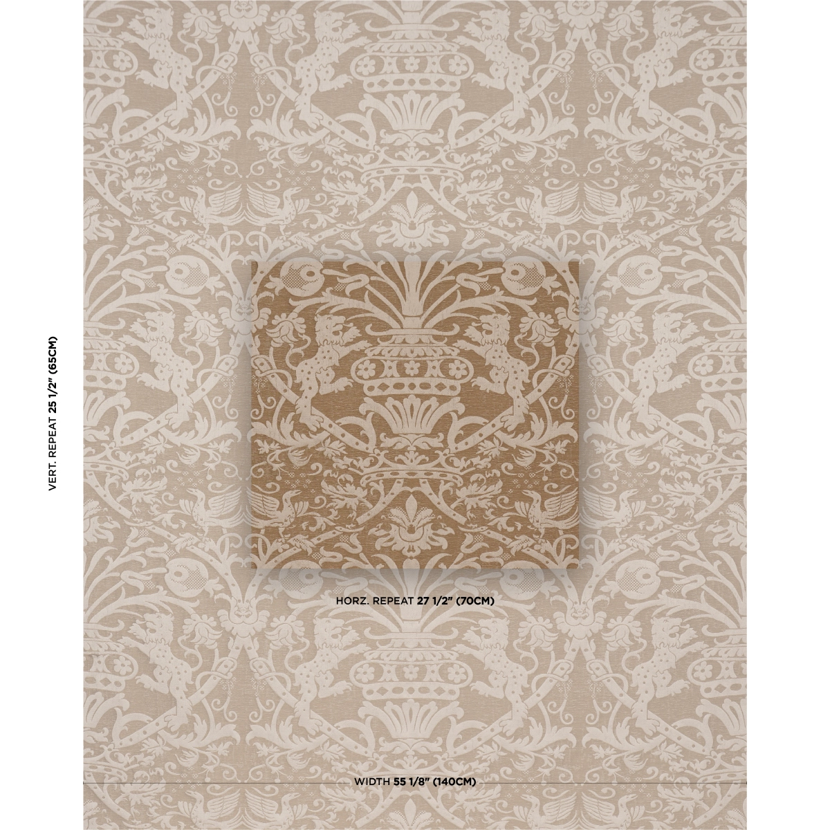 DOUGAL DAMASK_ WHEAT