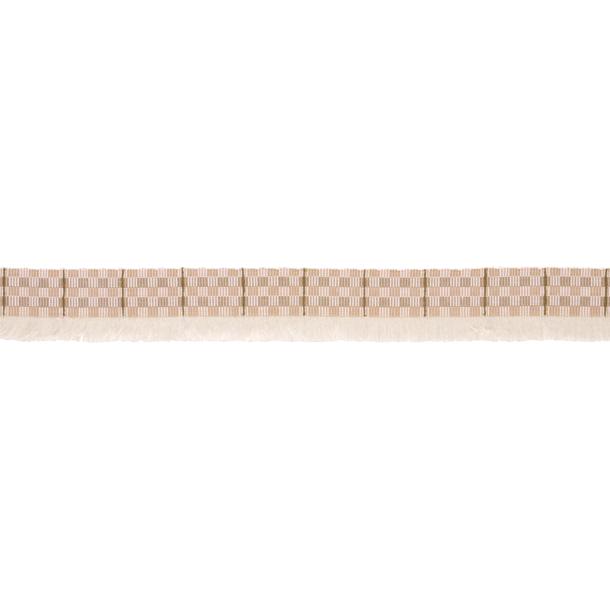 SKYLINE PLAID FRINGE_ DUNE