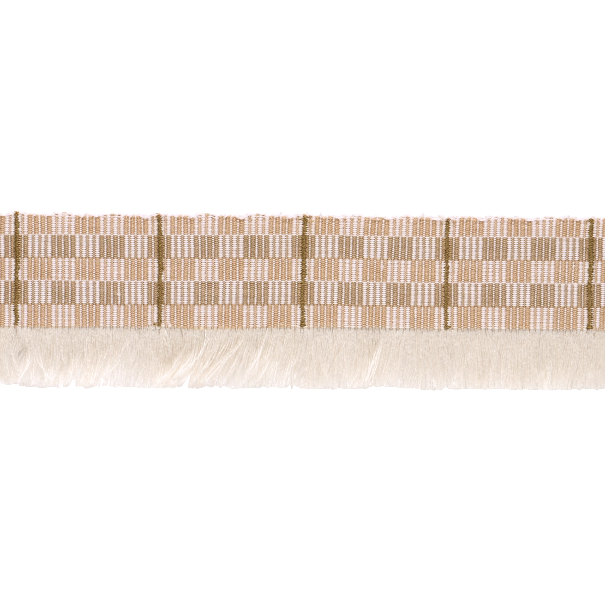SKYLINE PLAID FRINGE_ DUNE