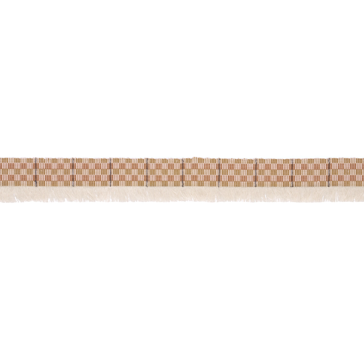 SKYLINE PLAID FRINGE_ BRONZE