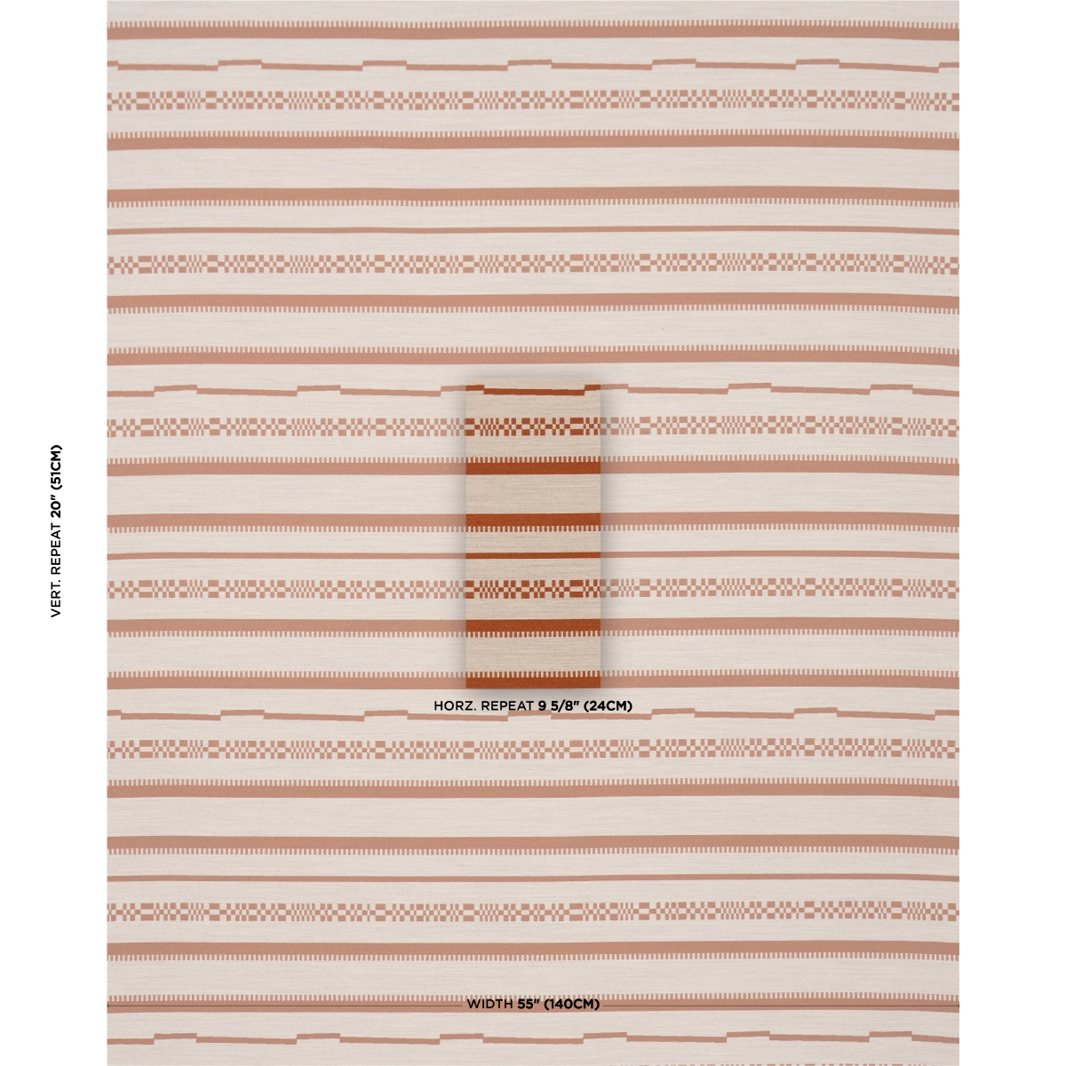SKYLINE STRIPES REVERSIBLE_ BURNT ORANGE