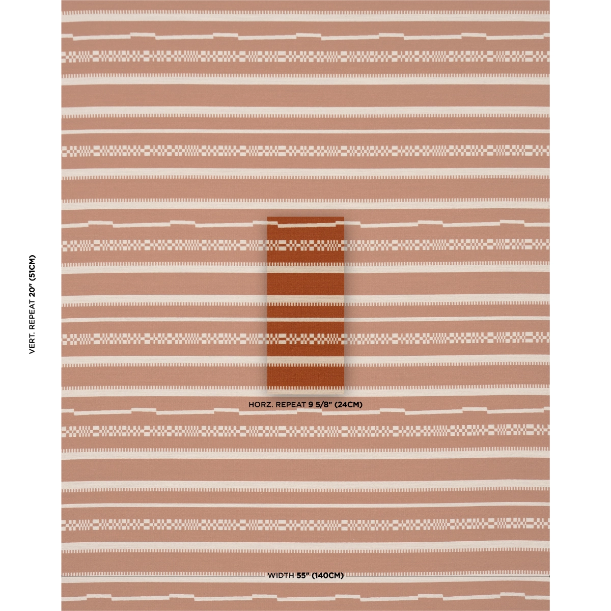 SKYLINE STRIPES REVERSIBLE_ BURNT ORANGE