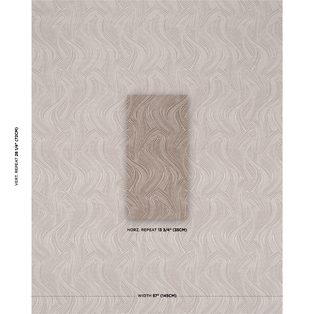 QUILTED WAVES INDOOR/OUTDOOR_ METALLIC BROWN