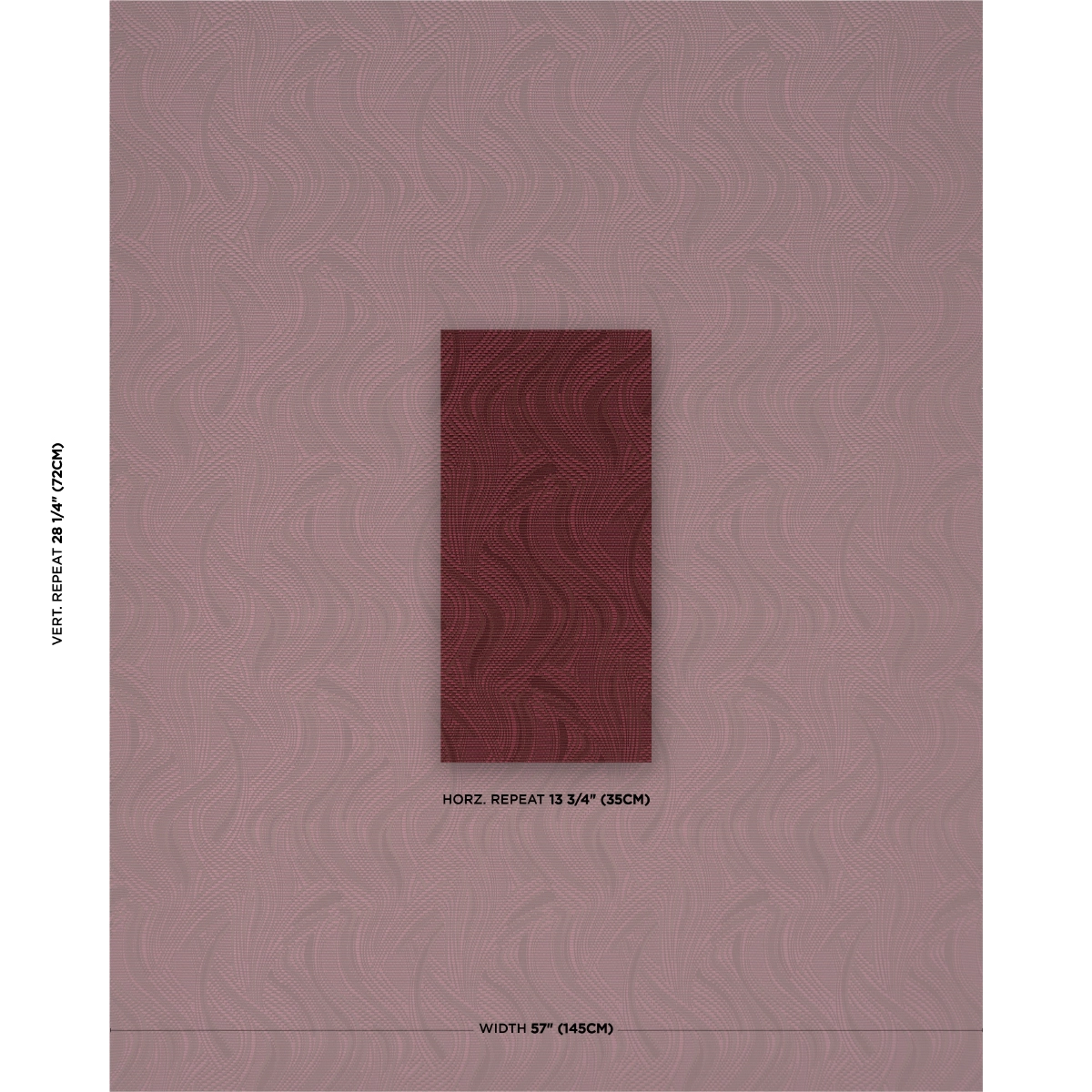 QUILTED WAVES INDOOR/OUTDOOR_ MERLOT