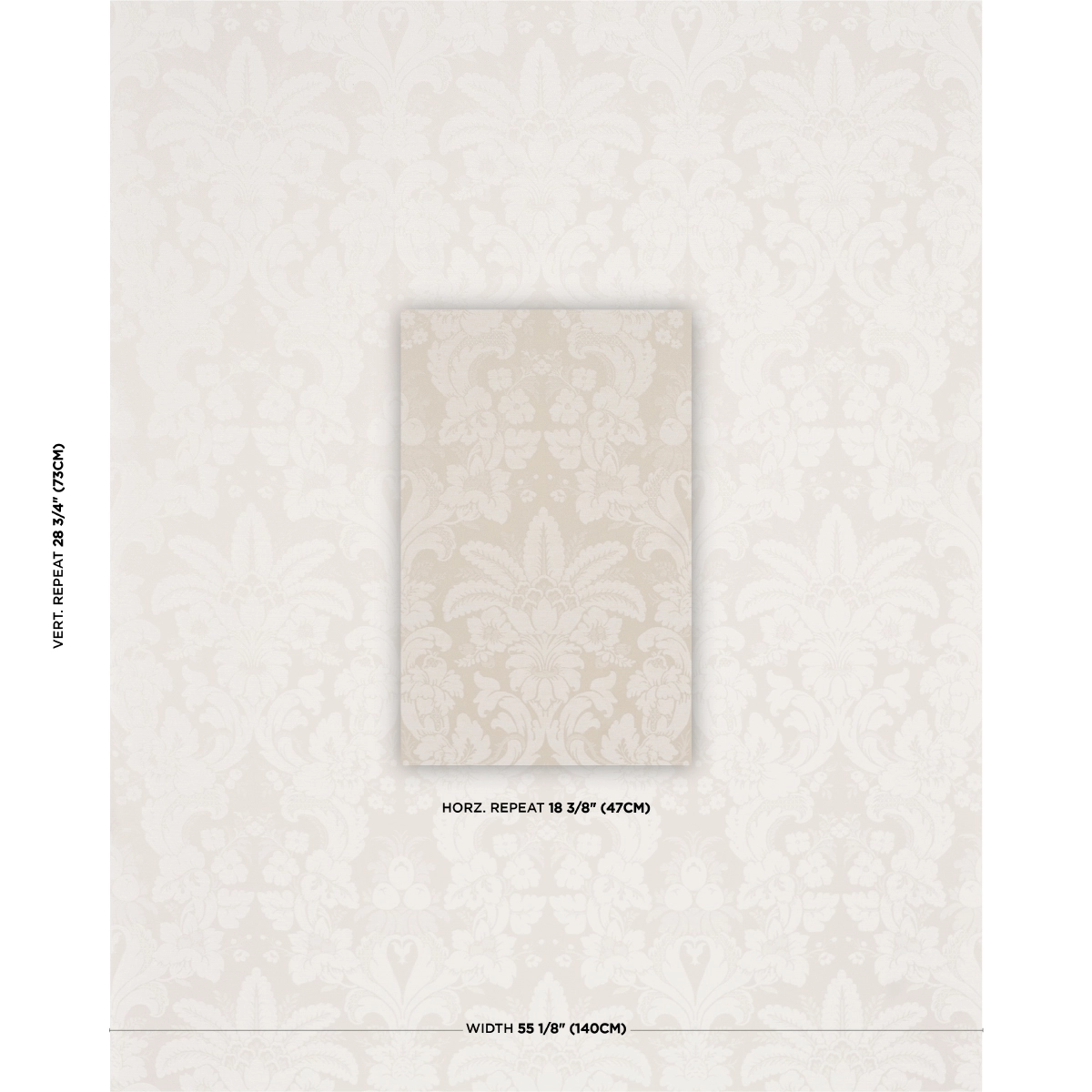 KENNEDY DAMASK_ IVORY