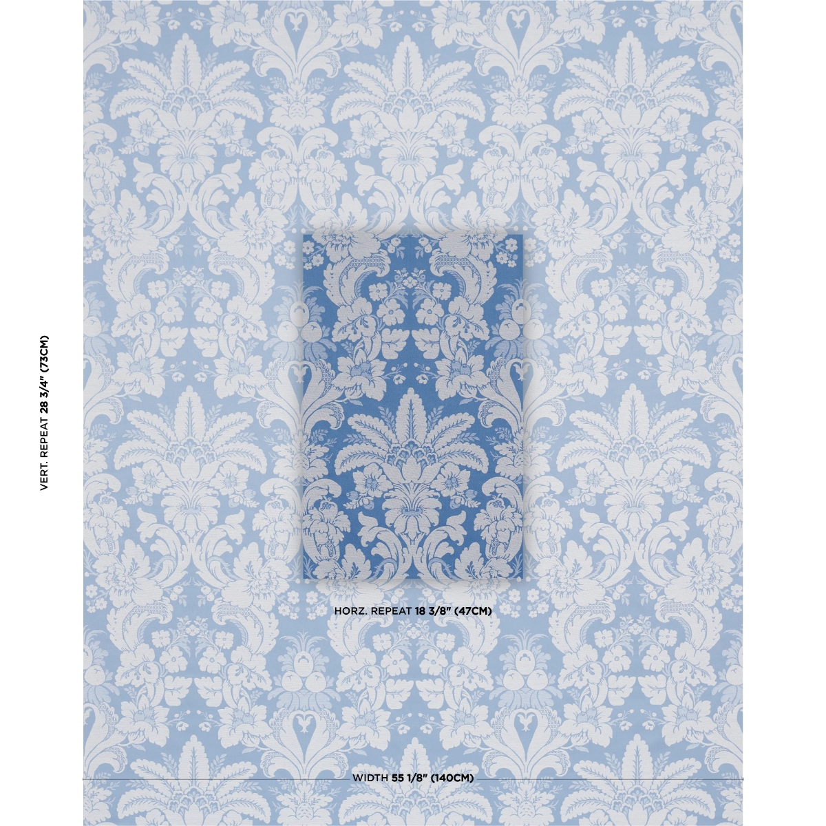 KENNEDY DAMASK_ COBALT
