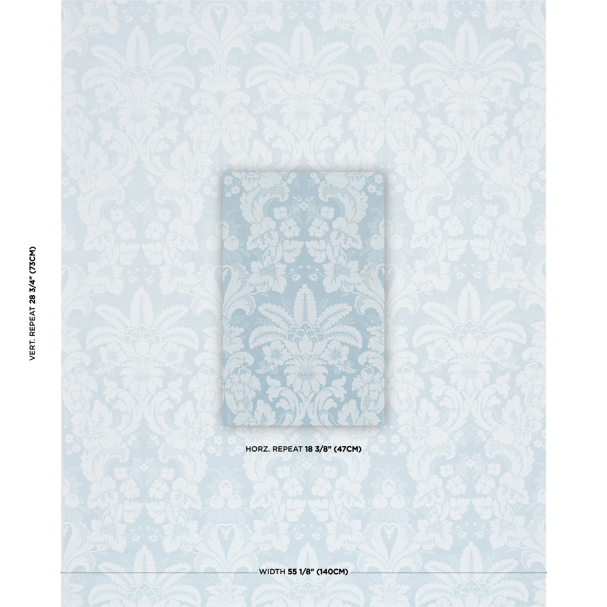 KENNEDY DAMASK_ ROBIN'S EGG