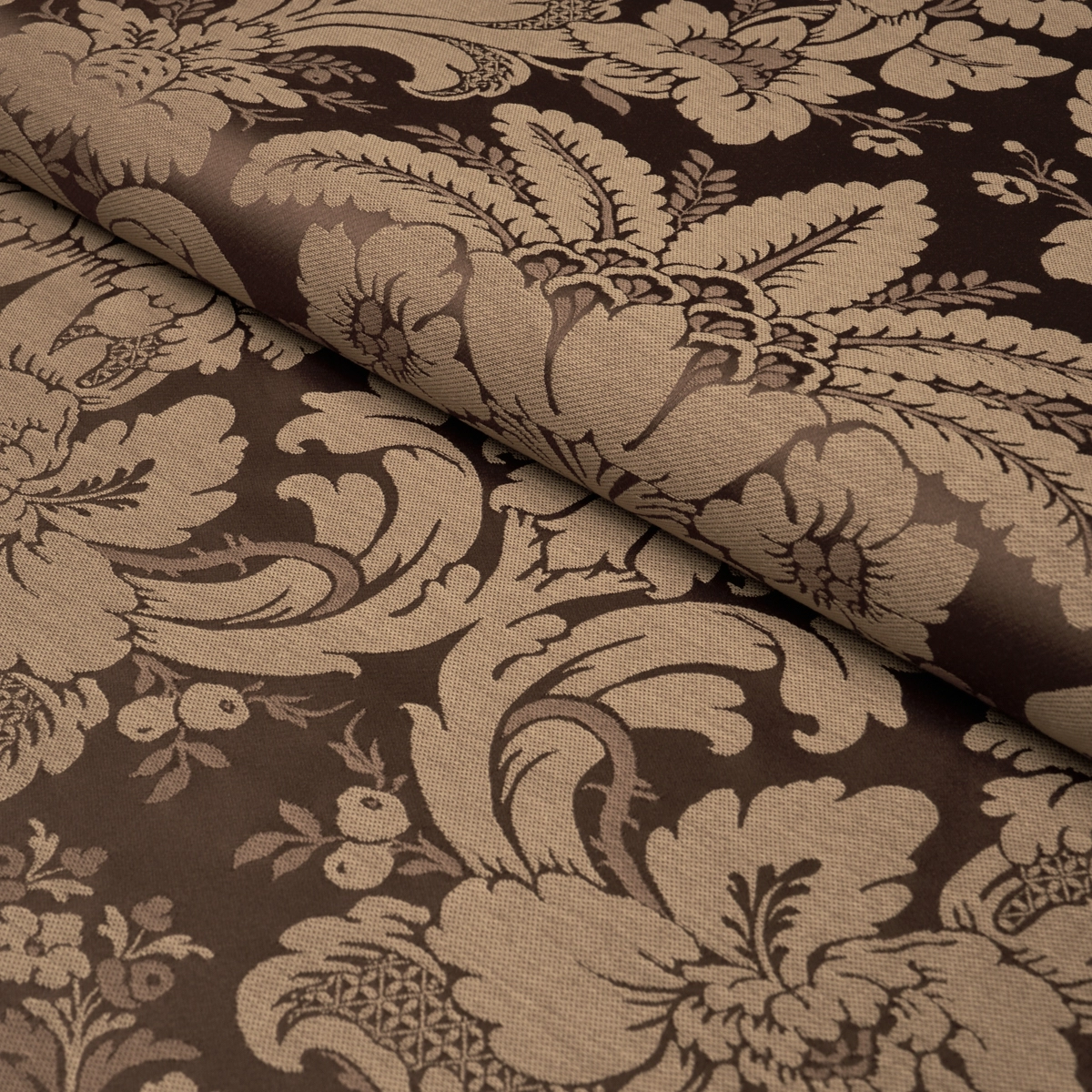 KENNEDY DAMASK_ BROWN
