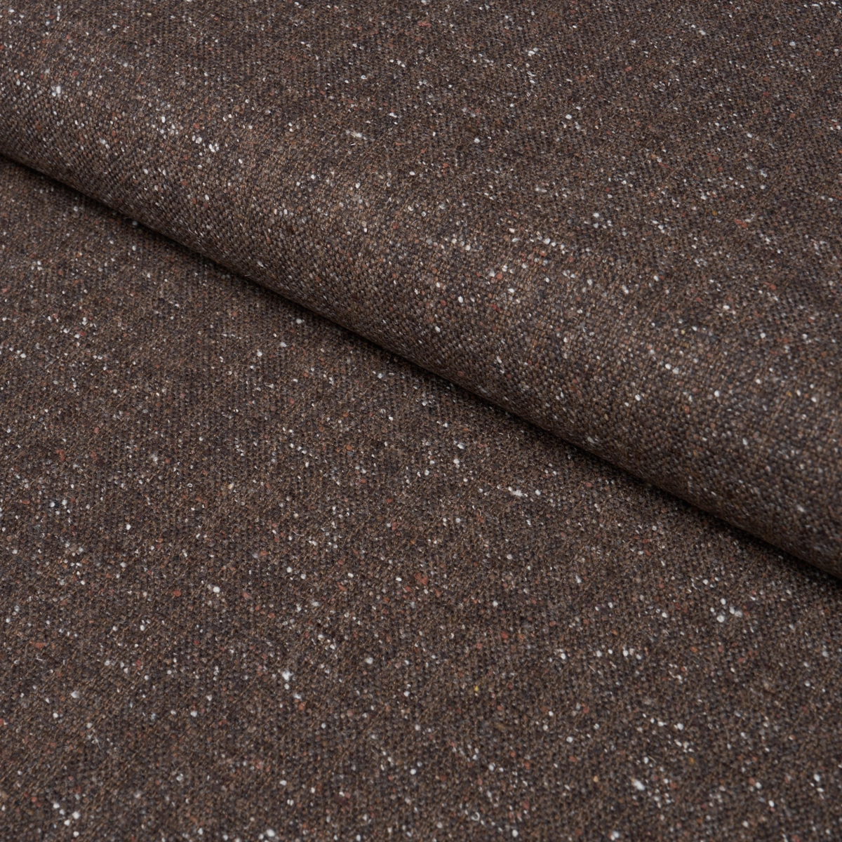 CLARKE DONEGAL WOOL BLEND_ DARK BROWN