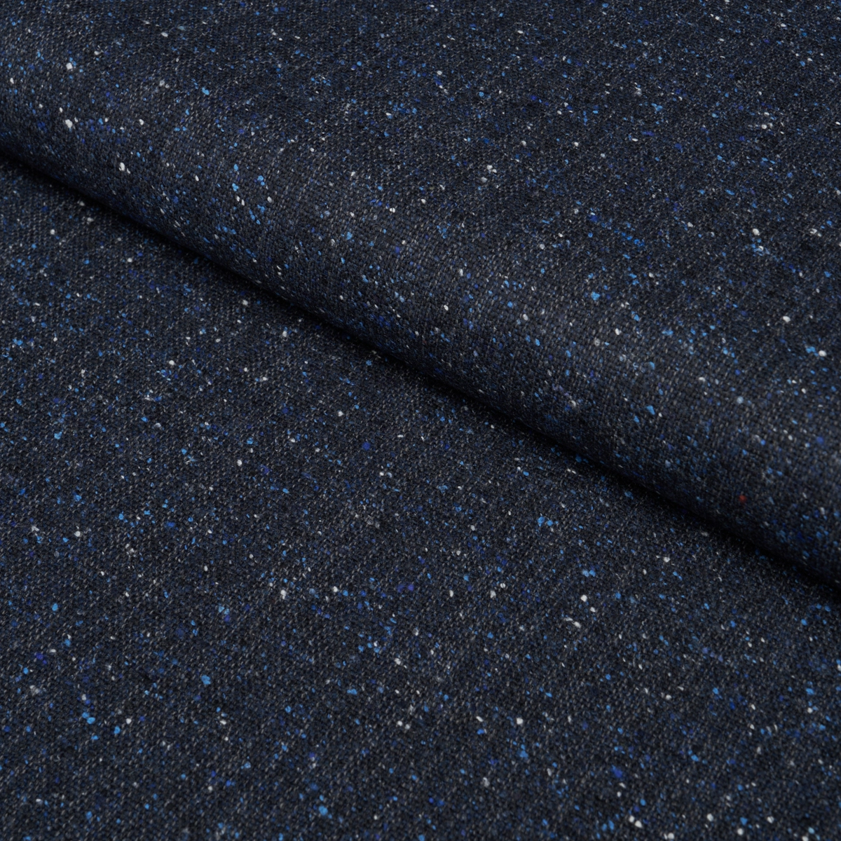 CLARKE DONEGAL WOOL BLEND_ NAVY