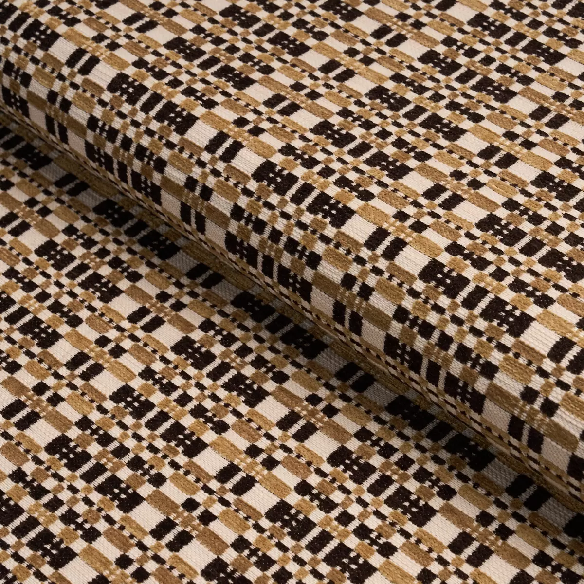 MARJA PLAID PERFORMANCE_ BROWN