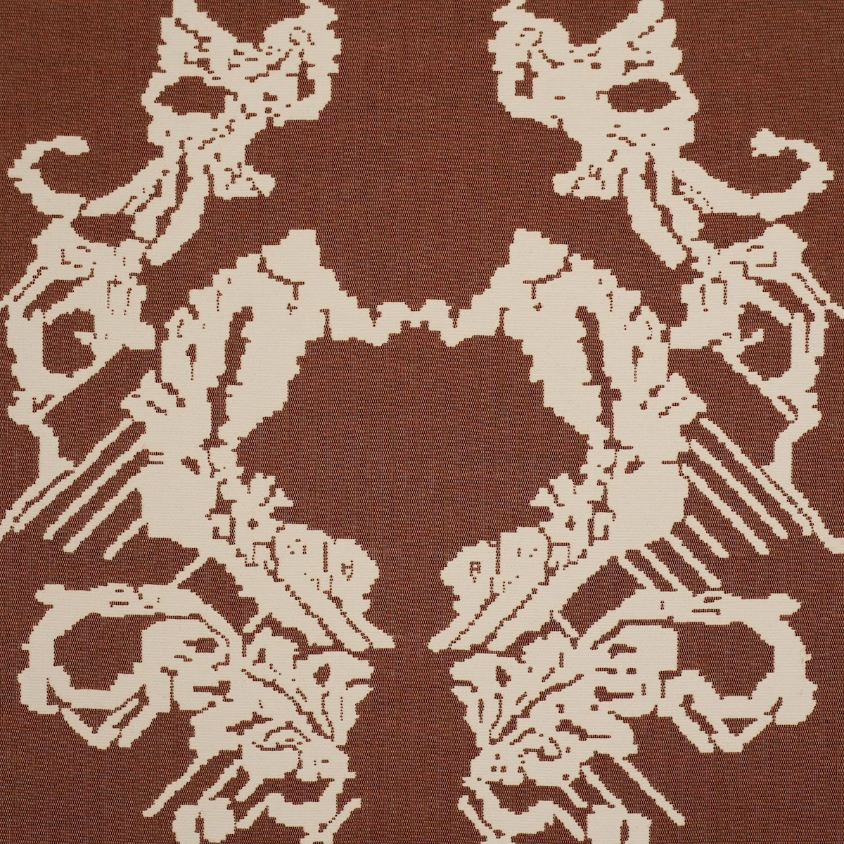 REVERSIBLE DIGITAL DAMASK_ CHARTREUSE