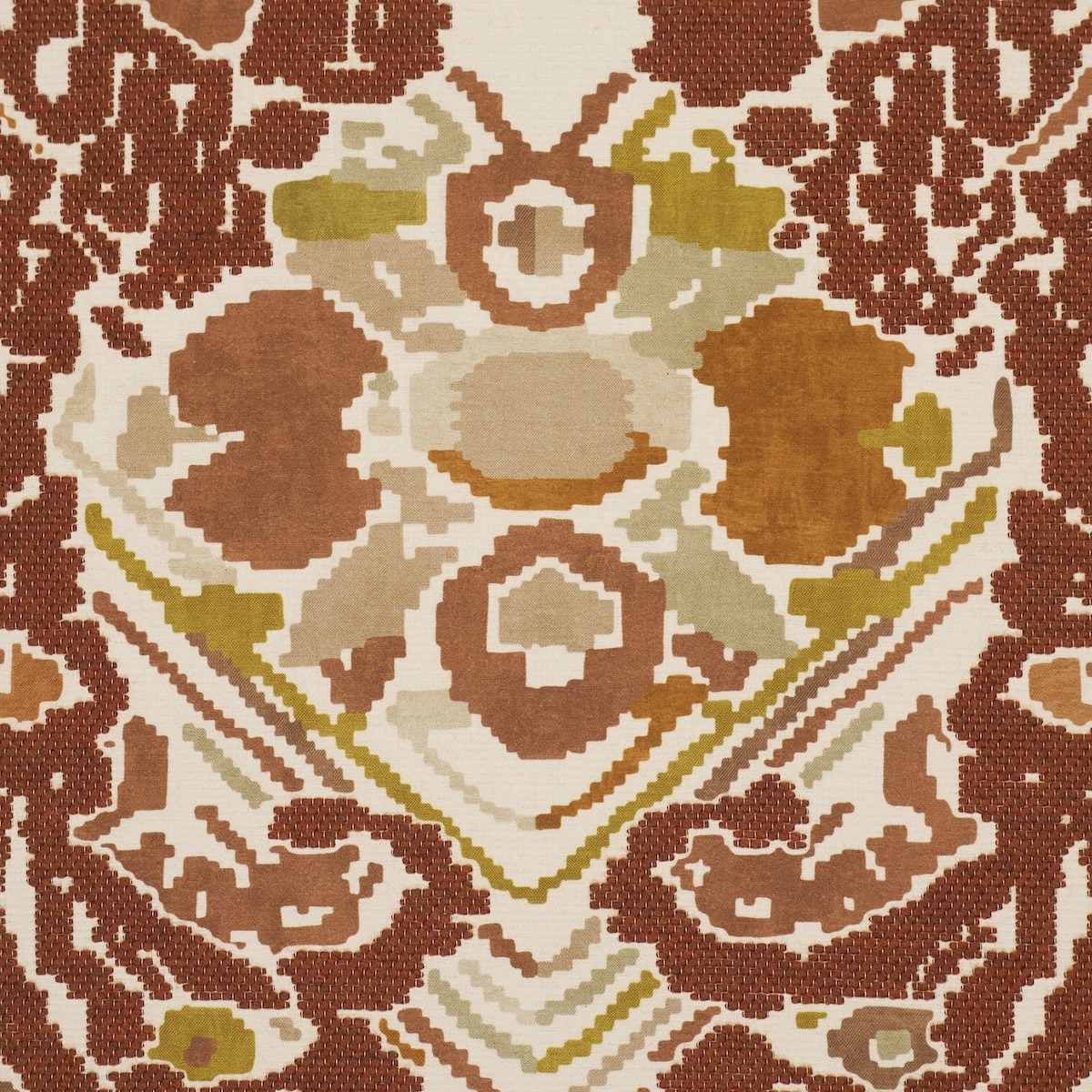 REVERSIBLE DIGITAL DAMASK_ CHARTREUSE
