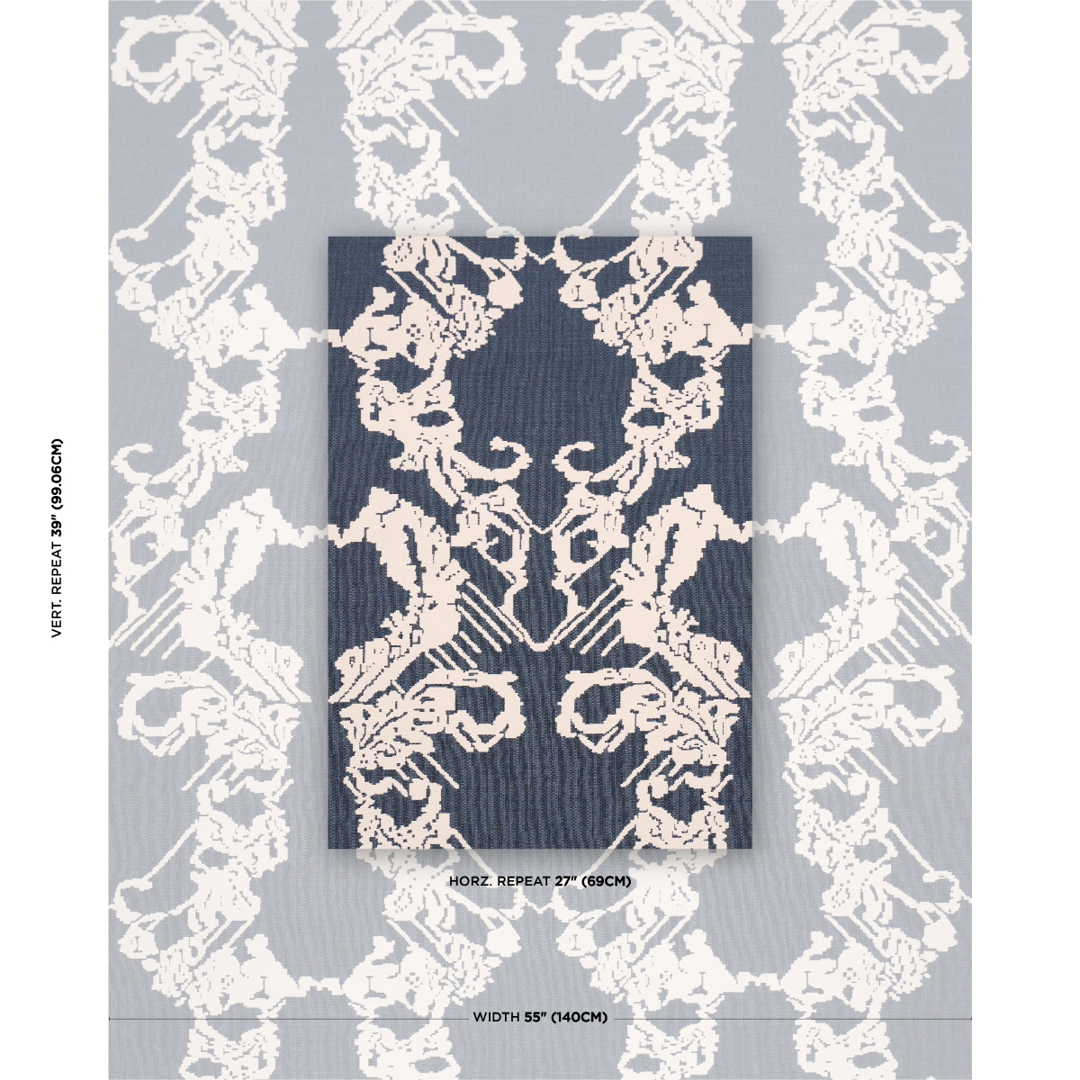 REVERSIBLE DIGITAL DAMASK_ DENIM