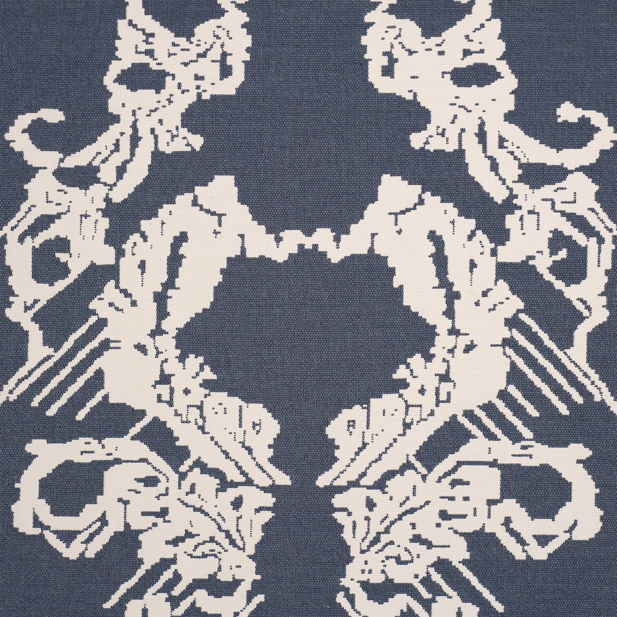 REVERSIBLE DIGITAL DAMASK_ DENIM