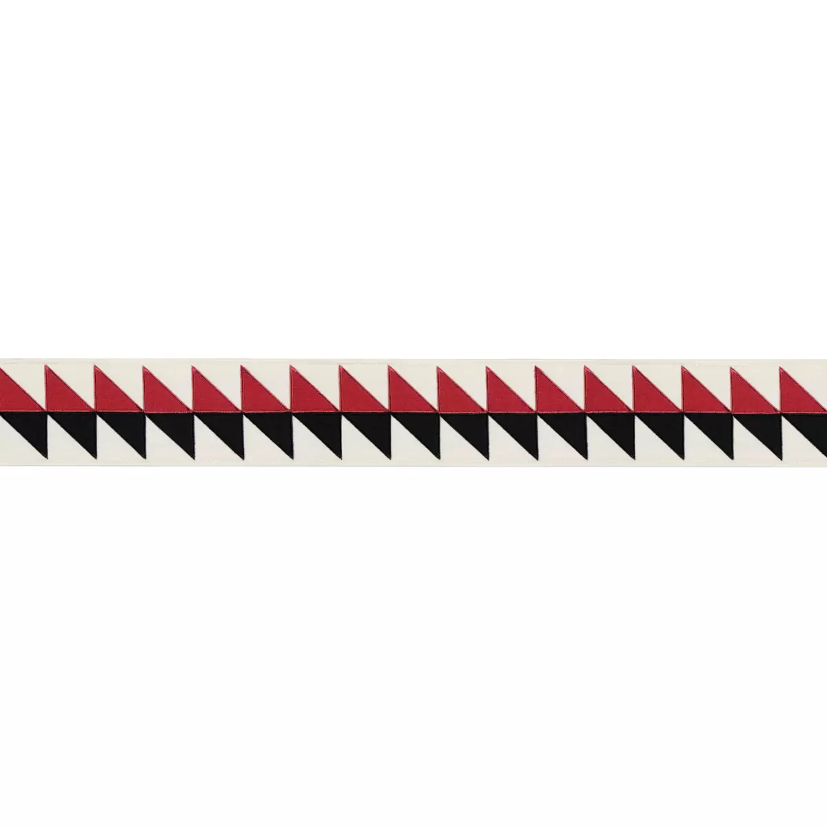 QUILTED DIAMOND TAPE_ BLACK & RED