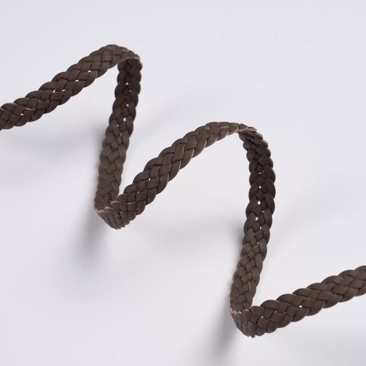 PONDERA LEATHER BRAID_ DARK BROWN