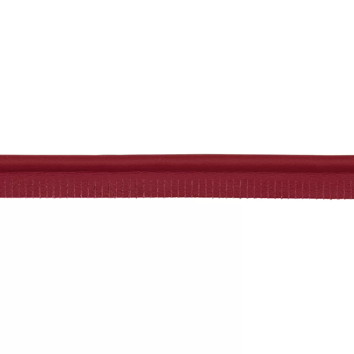 BURNHAM MEDIUM LEATHER PIPING_ RED