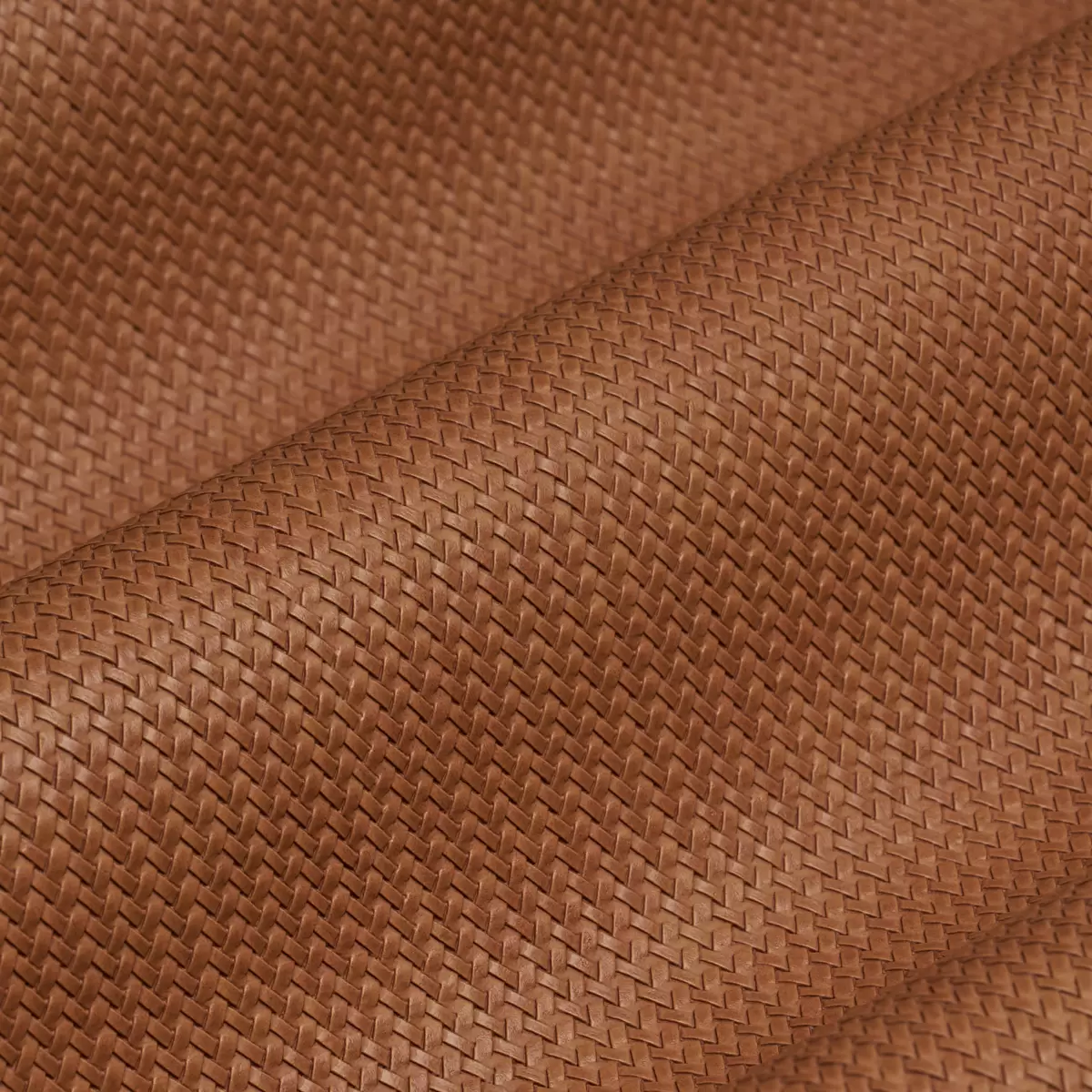 VEGAN LEATHER RATTAN INDOOR/OUTDOOR_ CARAMEL