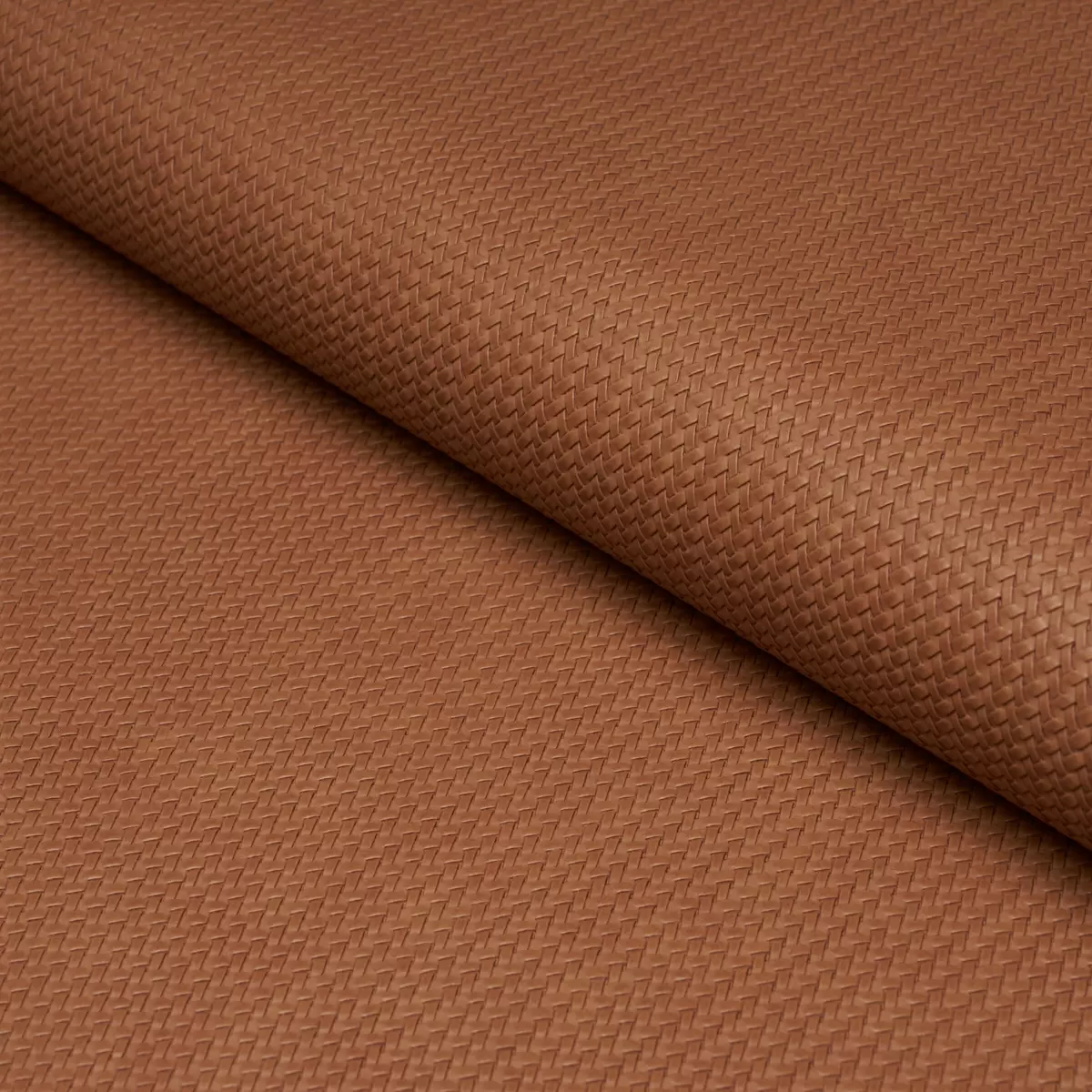 VEGAN LEATHER RATTAN INDOOR/OUTDOOR_ CARAMEL
