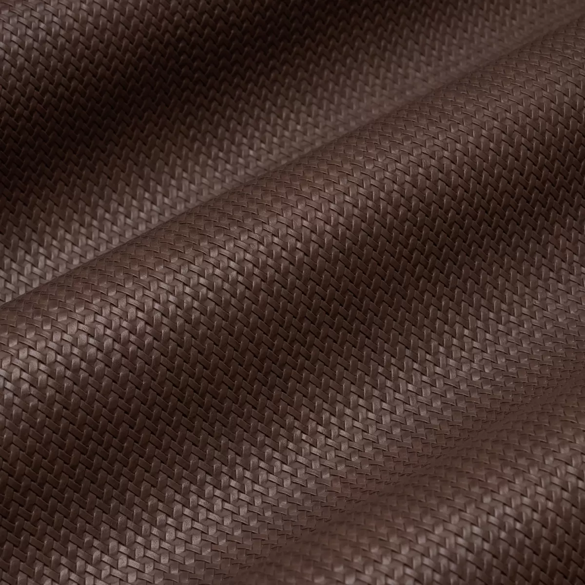 VEGAN LEATHER RATTAN INDOOR/OUTDOOR_ BROWN